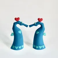 Photo of SCC073, Pair of angular valentine seahorses