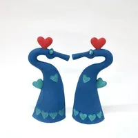 Photo of SCC074, Pair of curvy valentine seahorses