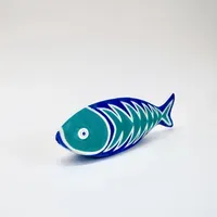 Photo of SCC089, Blue fish with turquoise Spine Pattern