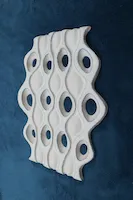Photo of SCC051, Flat White Carved Form Suitable For Wall Piece.